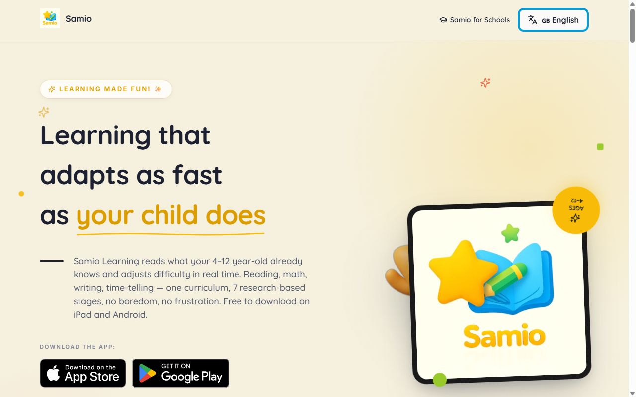 Samio Learning — screenshot